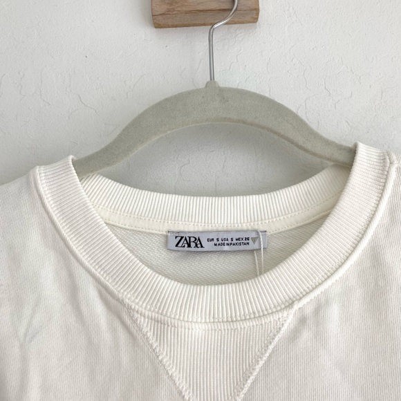 Zara short sleeve interlock sweatshirt - Picture 15 of 16